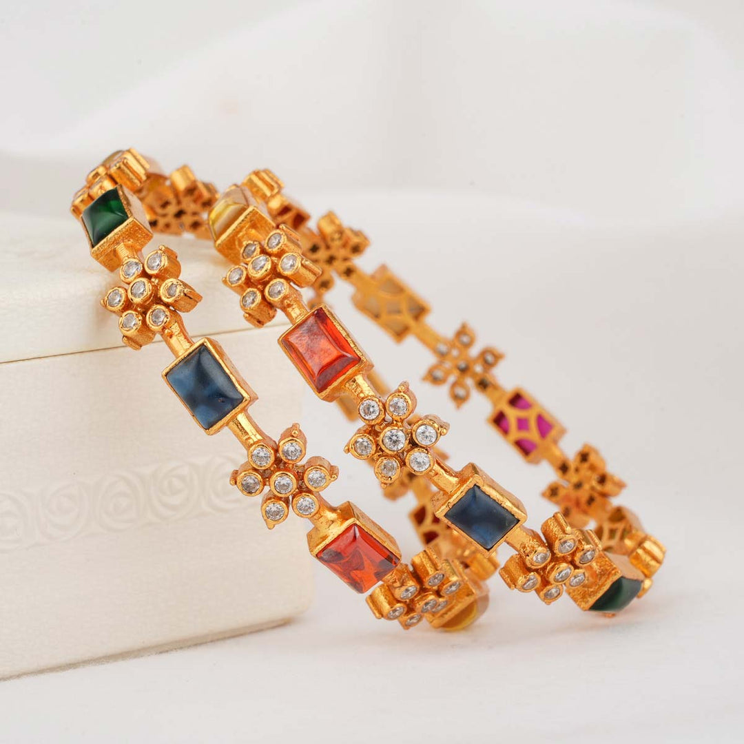 Vithula Stone Pair Bangles