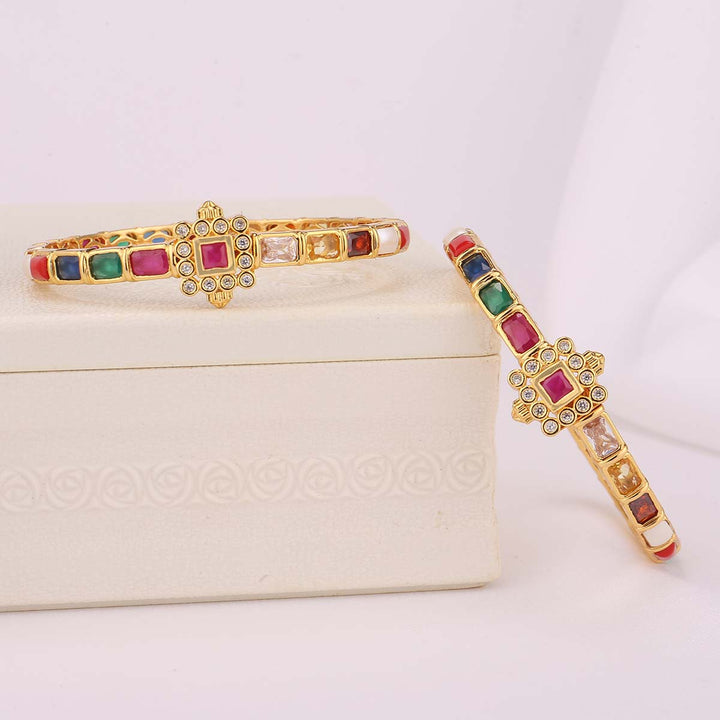 Heritha Stone Pair Bangle