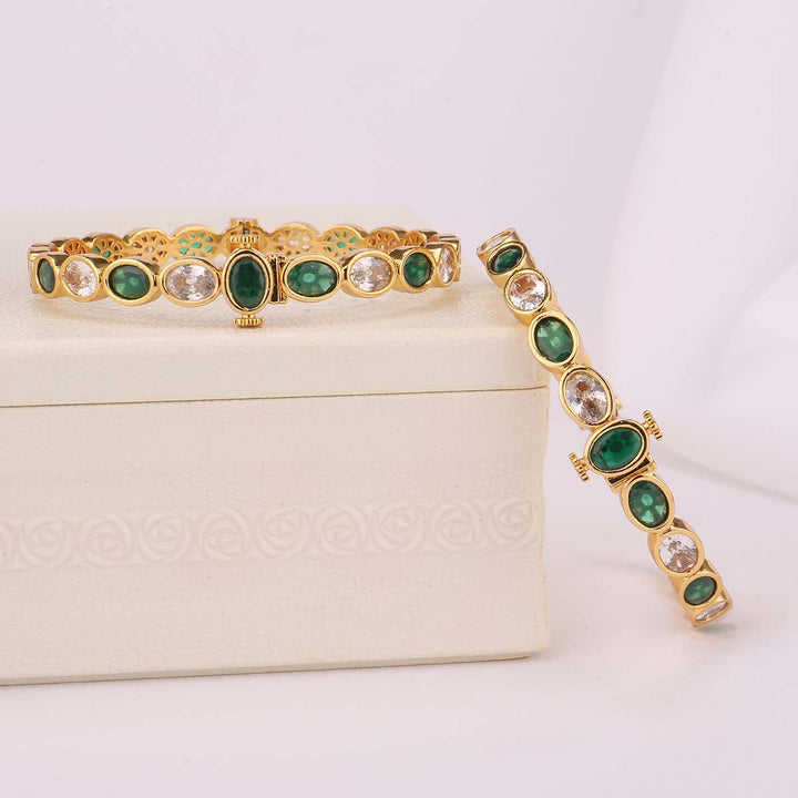 Shinning Stone Pair Bangle