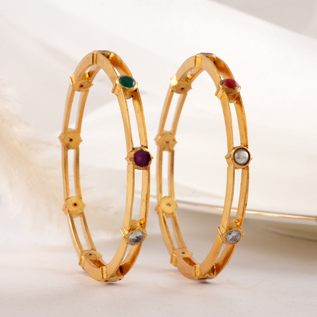 Harishitha Stone Pair Bangle