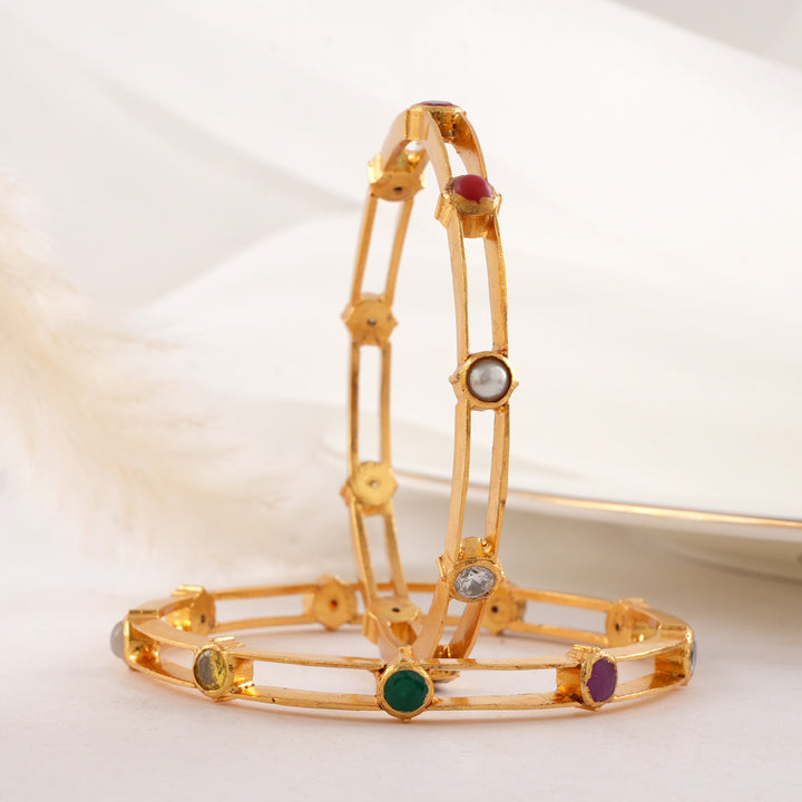 Harishitha Stone Pair Bangle