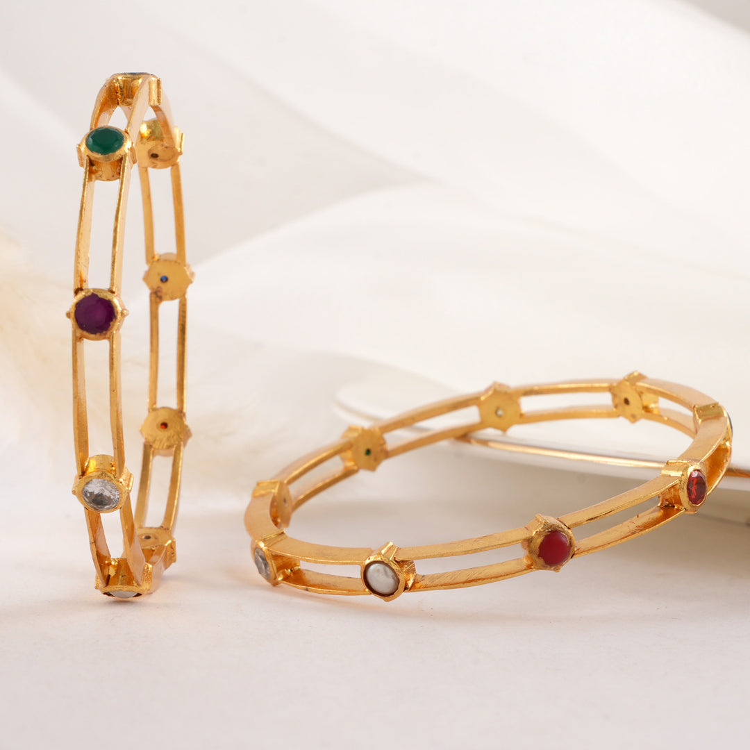 Harishitha Stone Pair Bangle