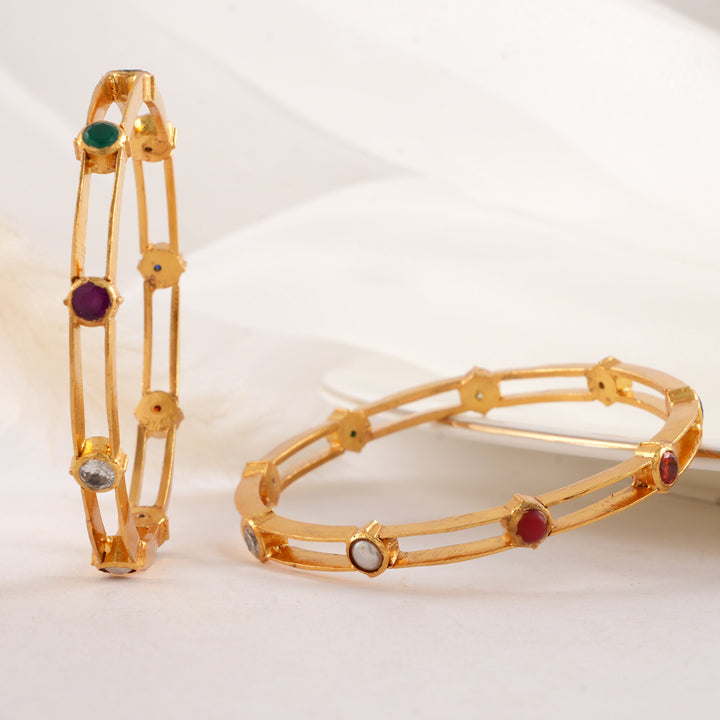 Harishitha Stone Pair Bangle