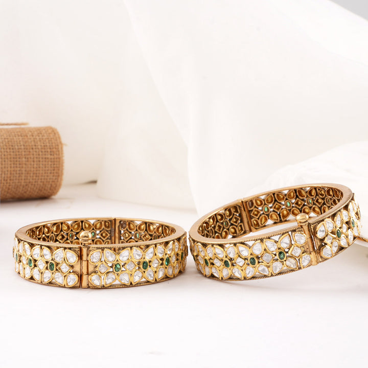 Sage Floral Pair Bangles