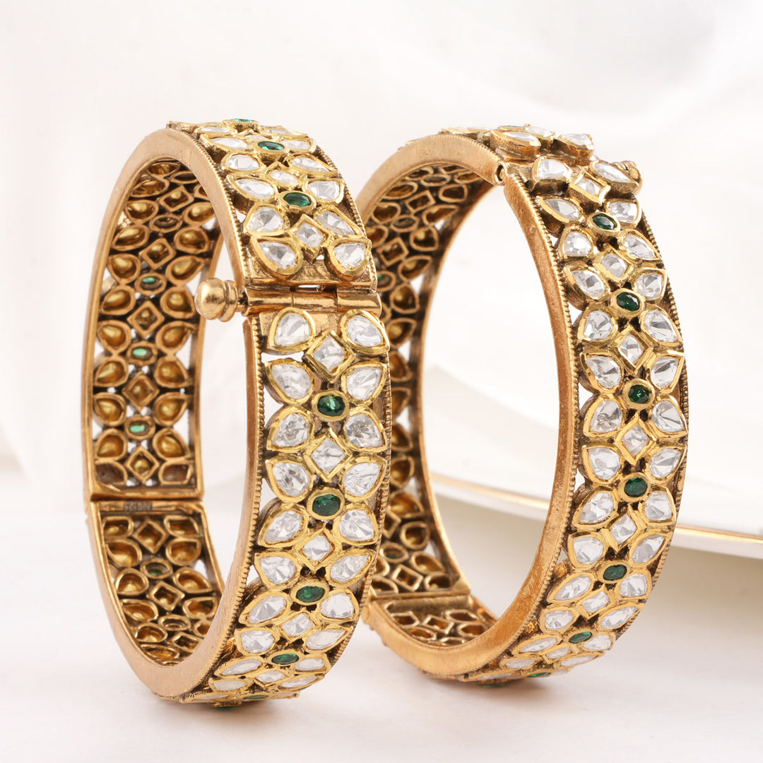 Sage Floral Pair Bangles