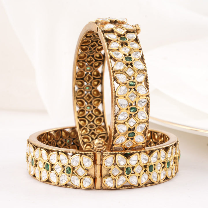 Sage Floral Pair Bangles