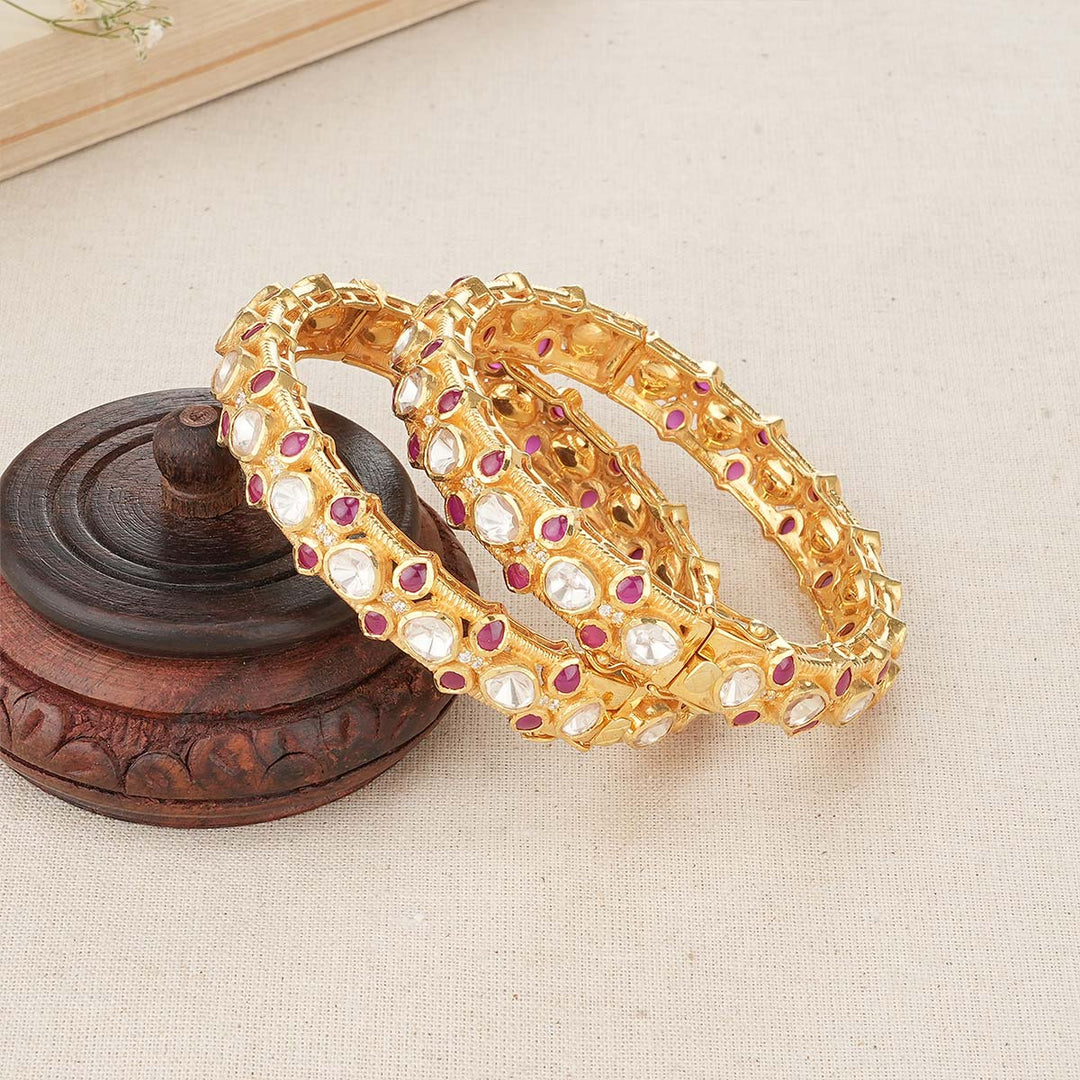 Vithusa Moissanite Pair Bangles