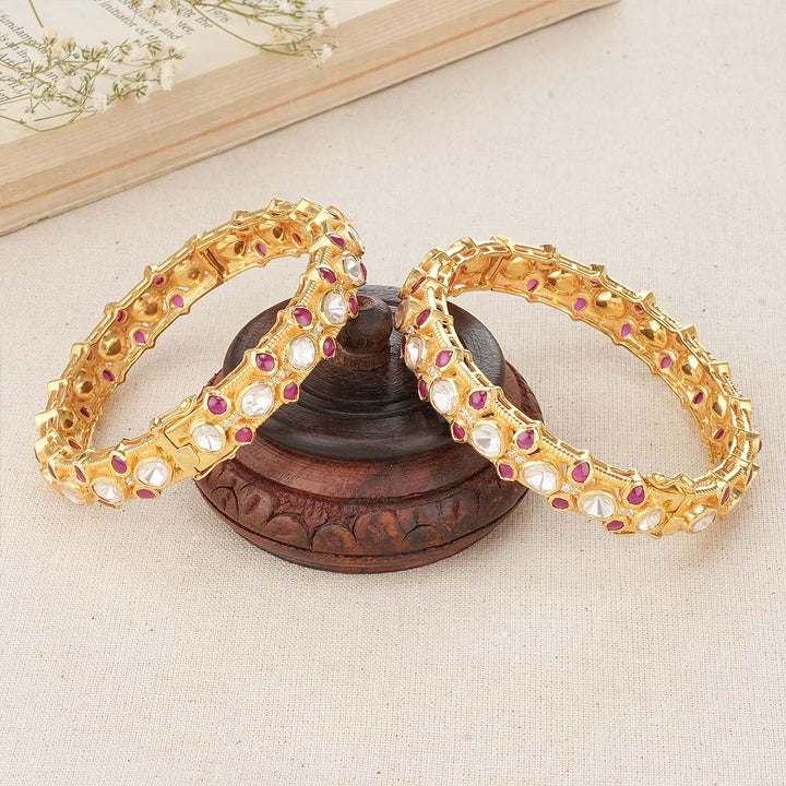 Vithusa Moissanite Pair Bangles