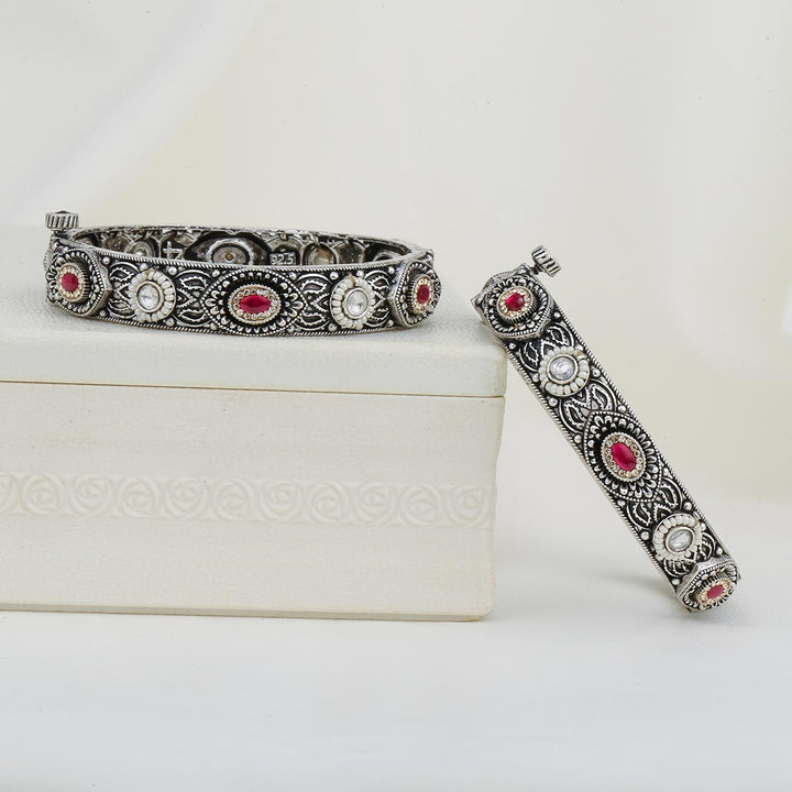 Mystic Charm Oxidised Pair Bangles