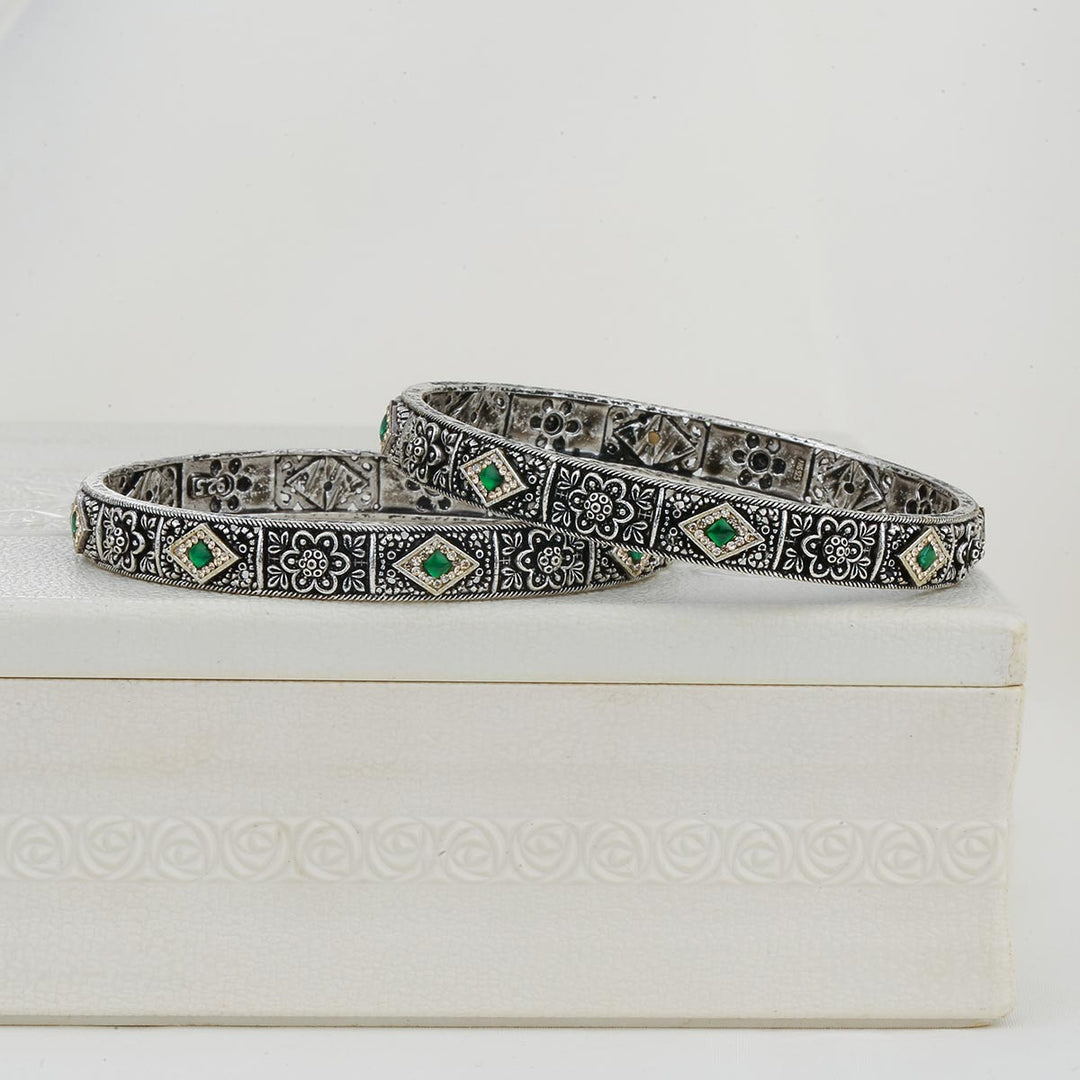Classic Oxidised Pair Bangles
