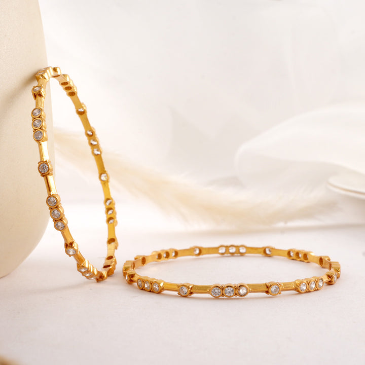 Shinning Charm Stone Pair Bangles