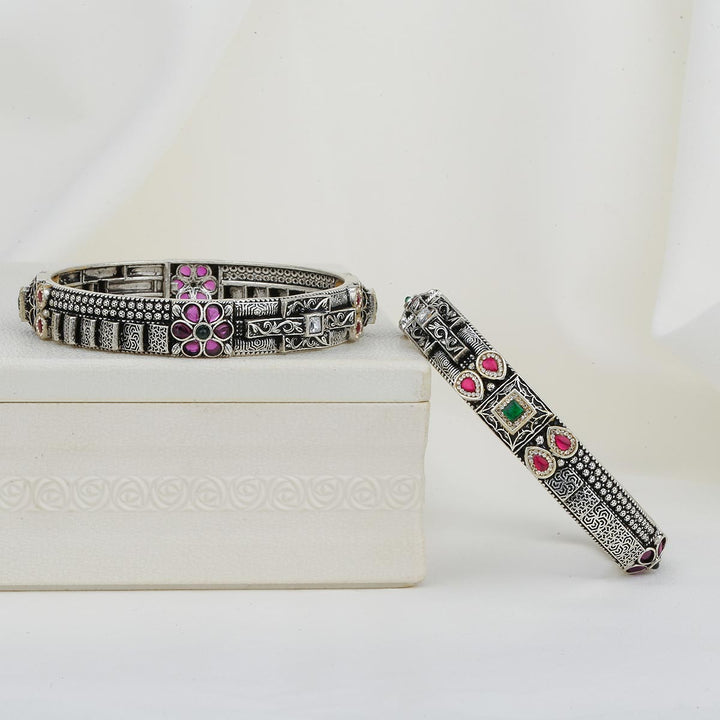 Elisha Oxidised Pair Bangles