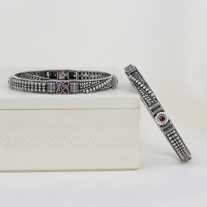Timeless Oxidised Pair Bangles
