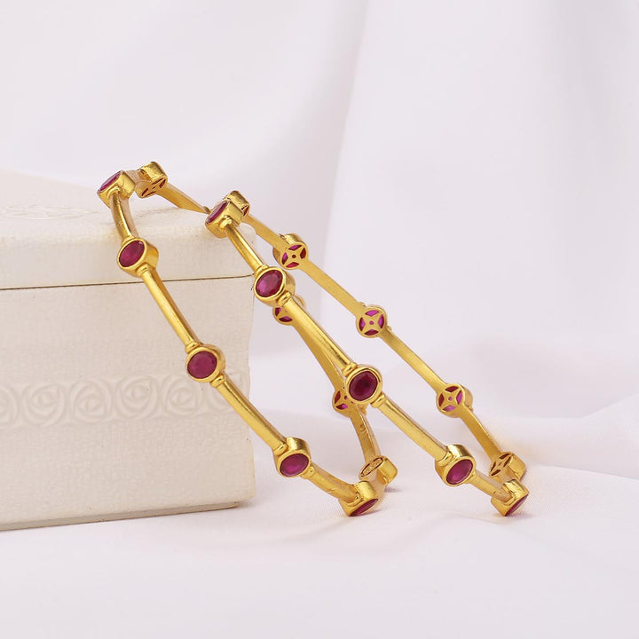 Yamuna Stone Pair Bangles