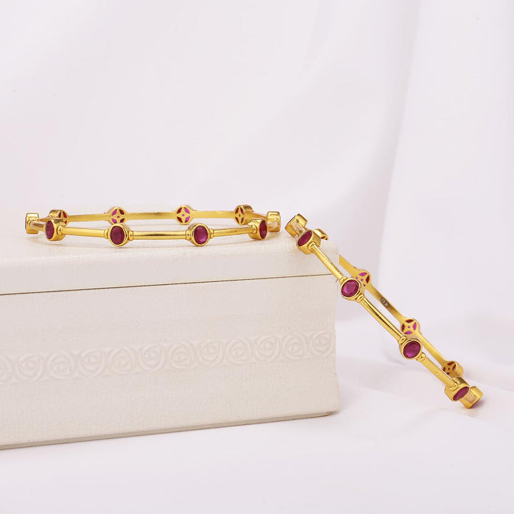Yamuna Stone Pair Bangles
