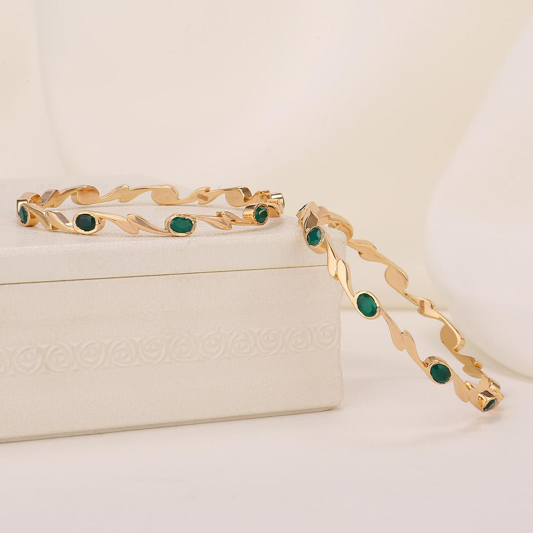 Nivara Stone Pair Bangle