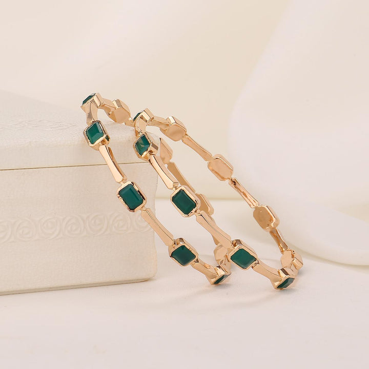 Charming Stone Pair Bangle
