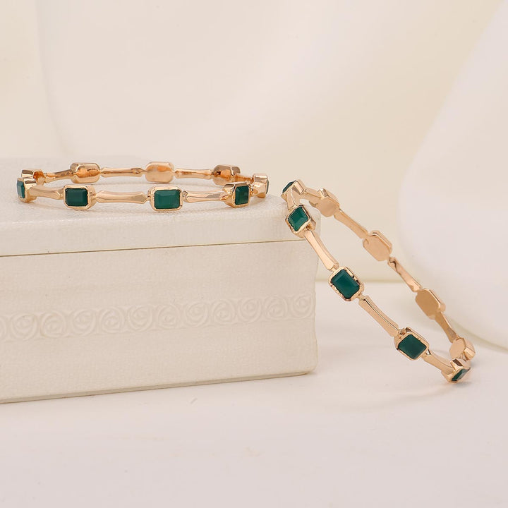 Charming Stone Pair Bangle