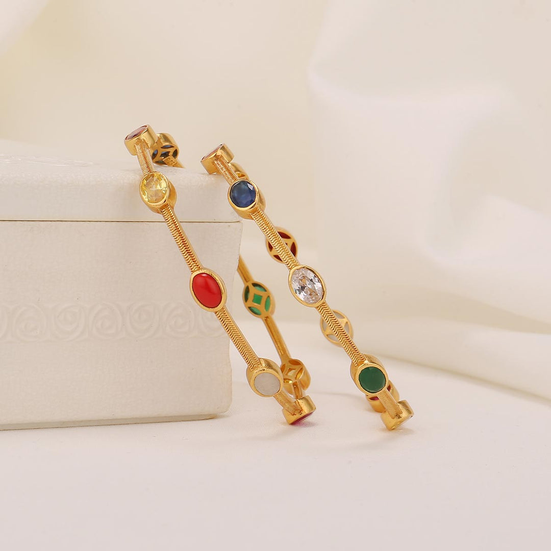 Nakshitha Stone Pair Bangles