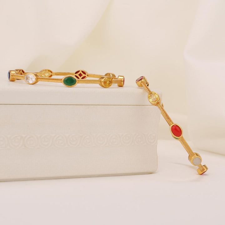 Nakshitha Stone Pair Bangles