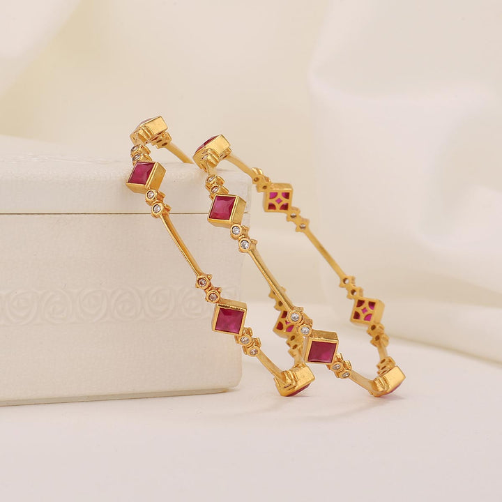 Thishikha Stone Pair Bangles