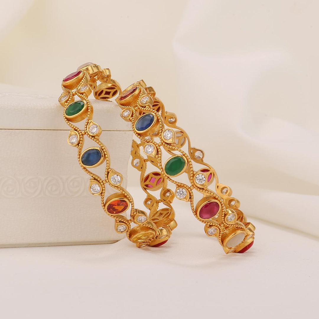 Sherivini Stone Pair Bangles