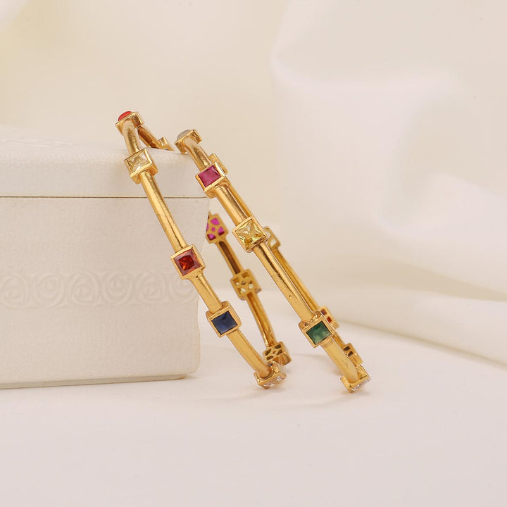 Prashitha Stone Pair Bangles