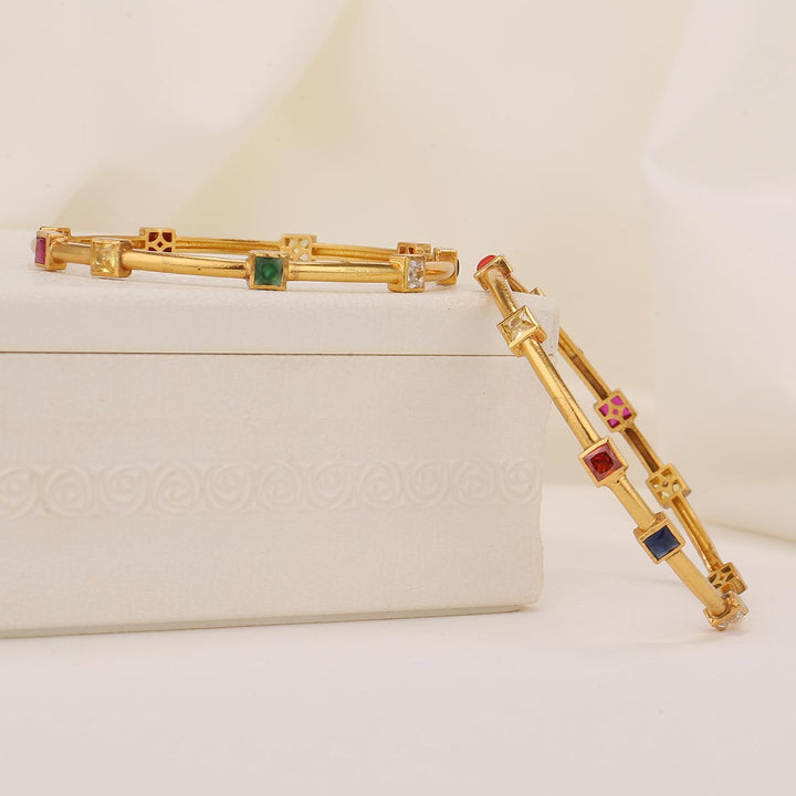 Prashitha Stone Pair Bangles