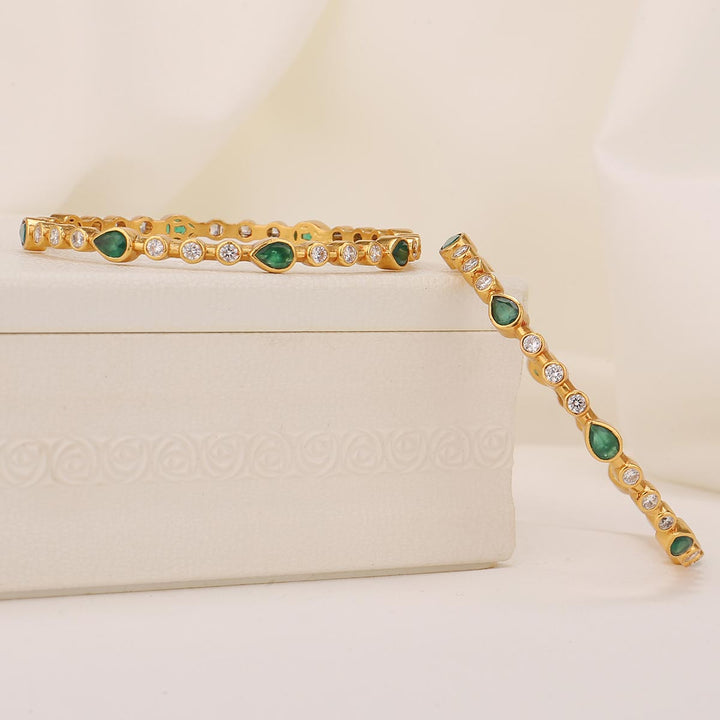 Ghazal Stone Pair Bangles