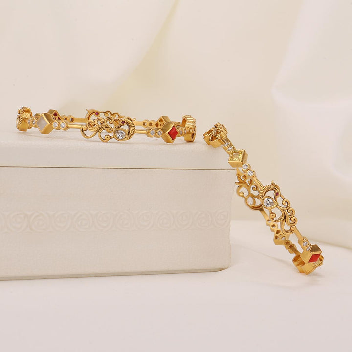 Rukithasri Stone Pair Bangles