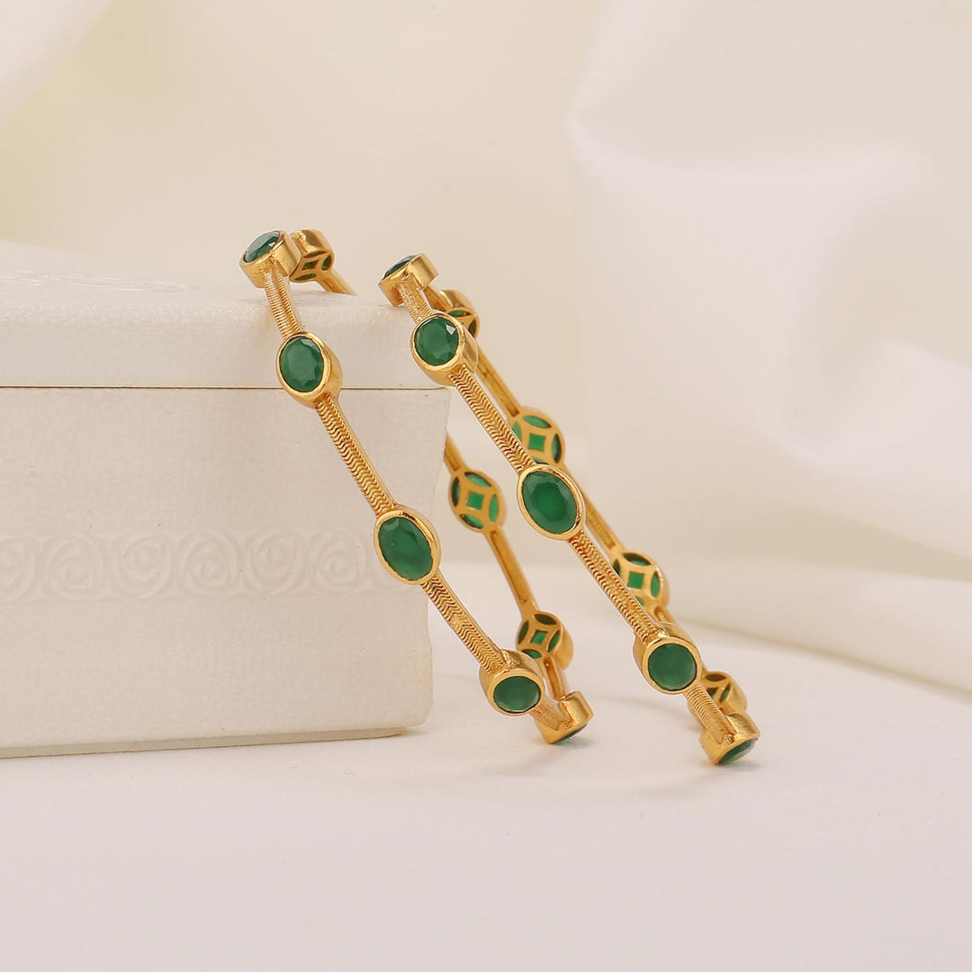 Shrika Stone Pair Bangles