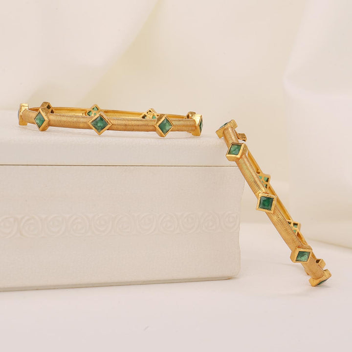 Trishalini Stone Pair Bangles