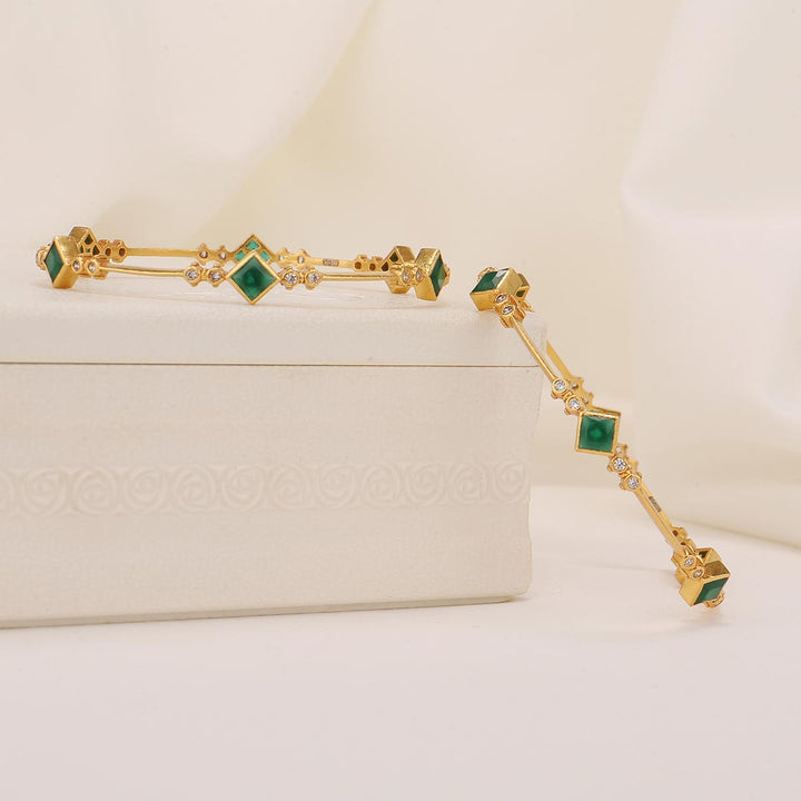 Padmavathi Stone Pair Bangles
