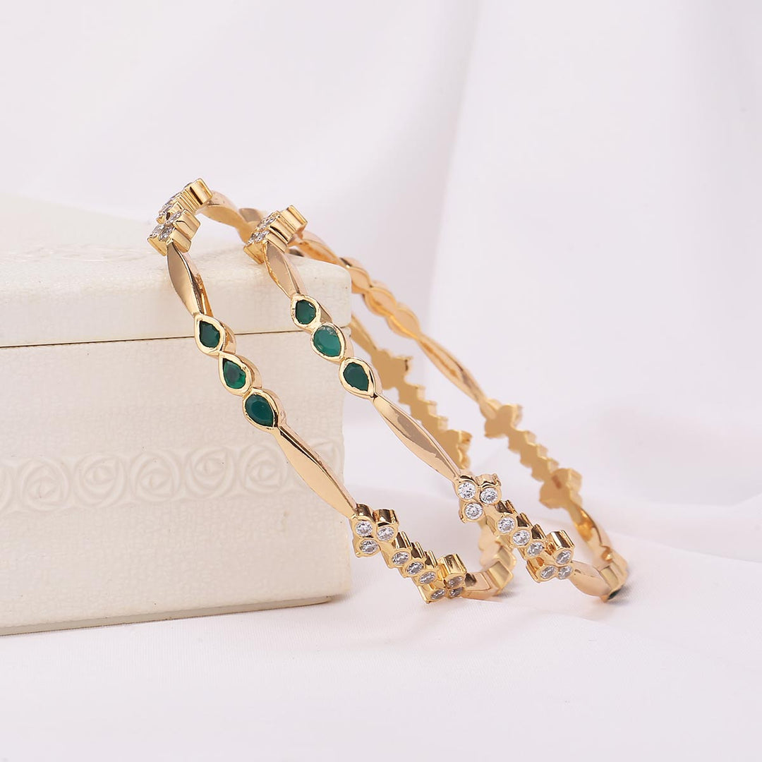Mithila Stone Pair Bangle