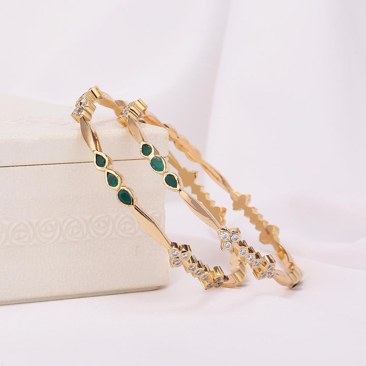 Mithila Stone Pair Bangle