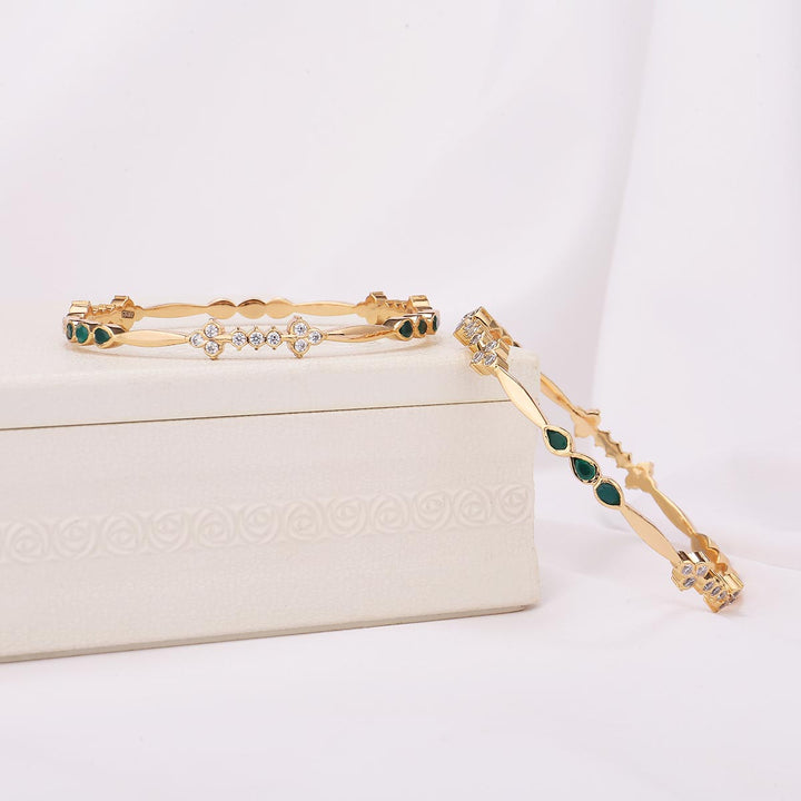 Mithila Stone Pair Bangle