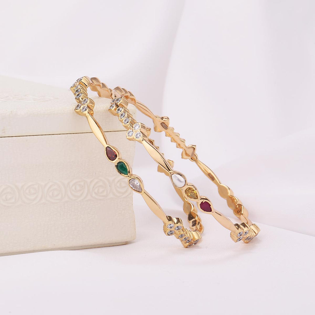 Nidhra Stone Pair Bangle