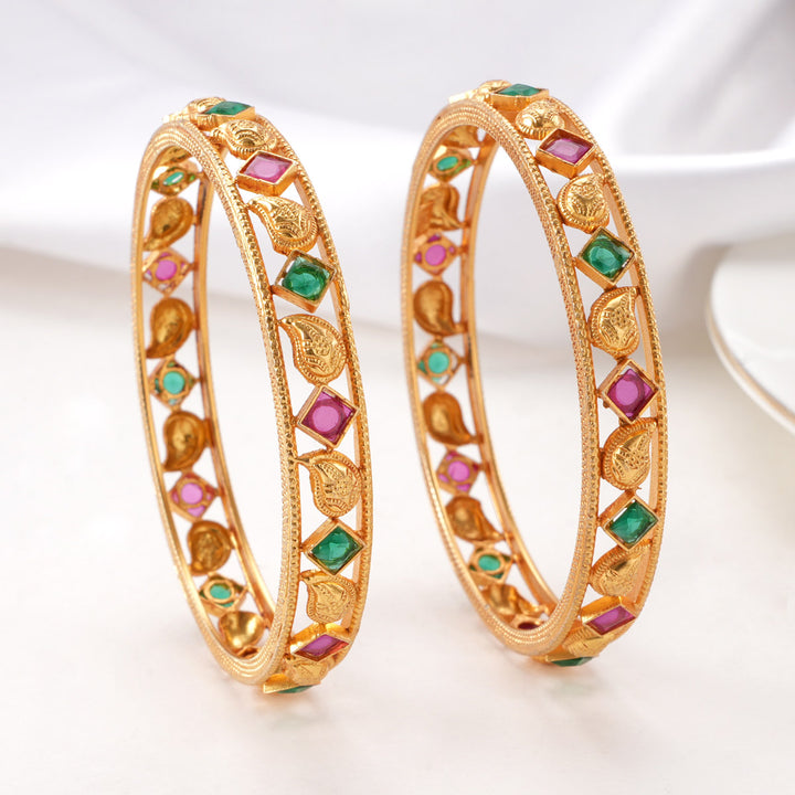 Nitharshana Stone Pair Bangle