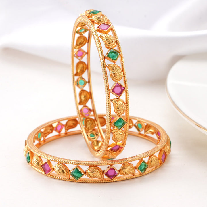 Nitharshana Stone Pair Bangle