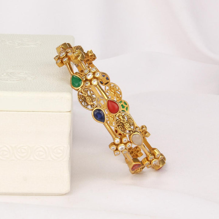 Shine Navarathna Nagas Pair Bangles