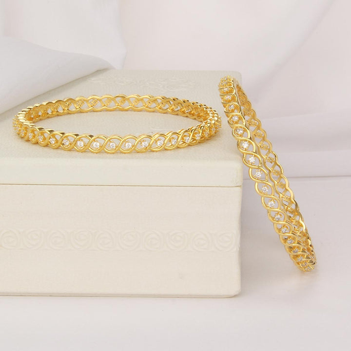 Mythili  Diamond Design Pair Bangle