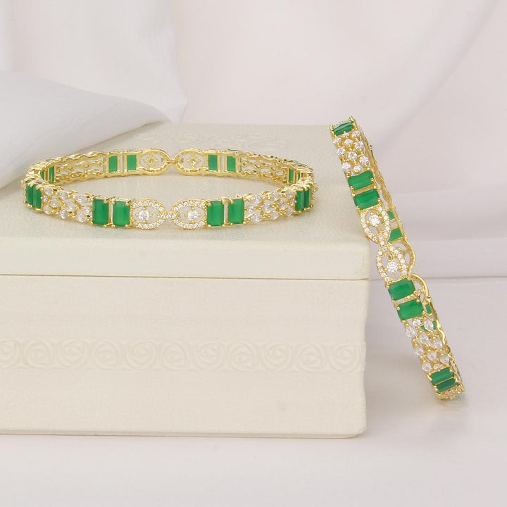 Cyntherin Stone Pair Bangle