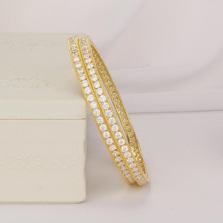 Thishiya  Diamond Design Pair Bangle