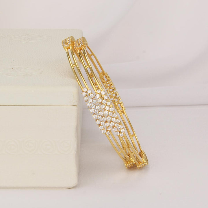 Berlin  Diamond Design Pair Bangle