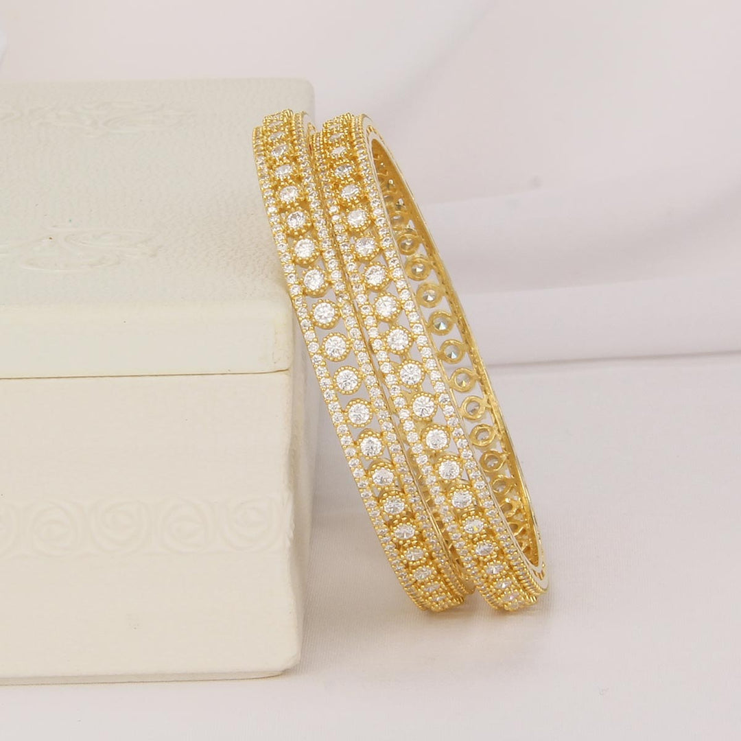 Srisha  Diamond Design Pair Bangle