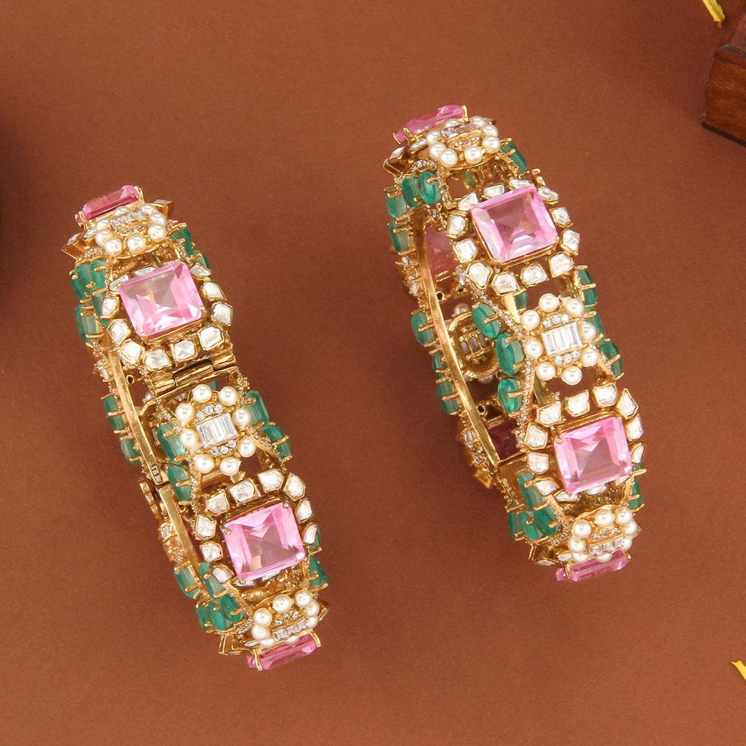 Anvi Pink Pair Bangles