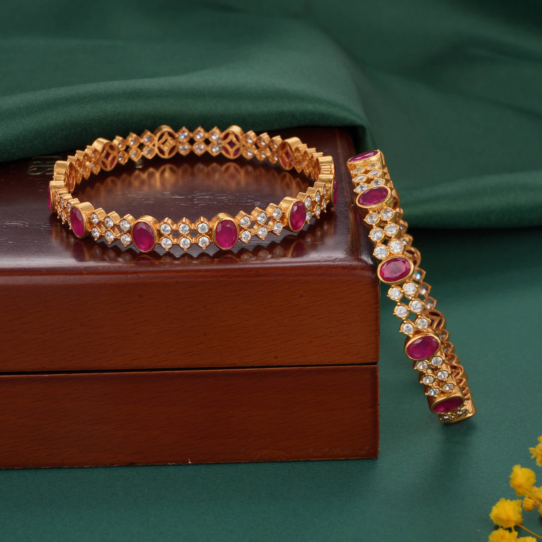 Captivating Stone Pair Bangles