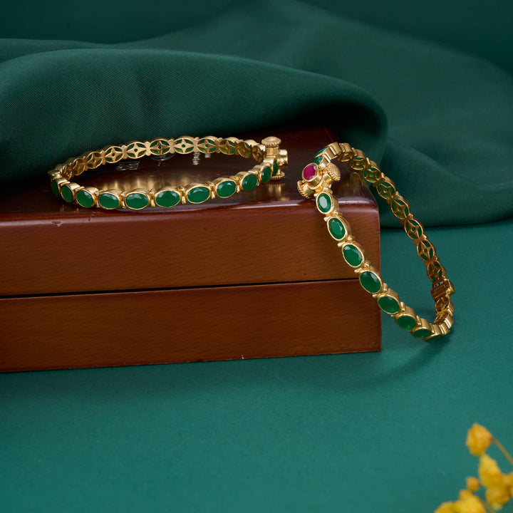 Ushakiran Stone Pair Bangles