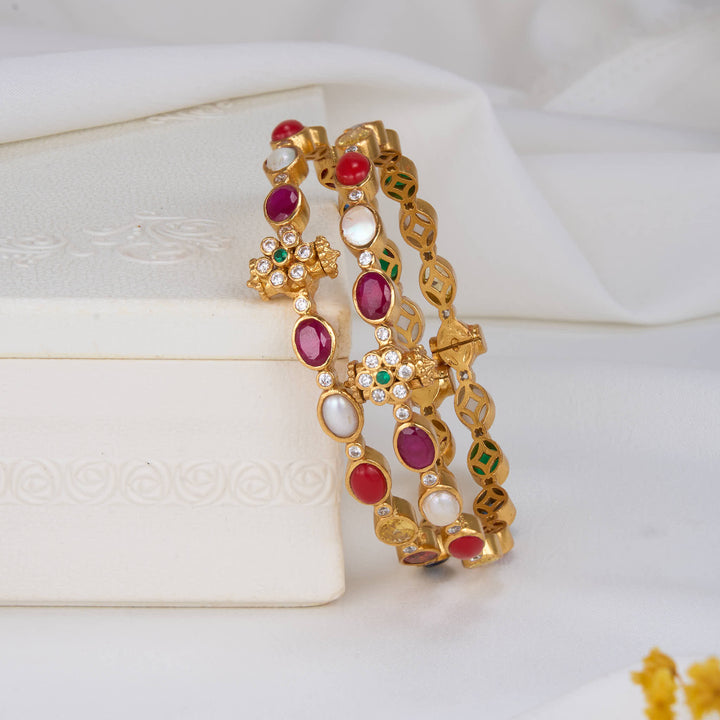 Anitha Stone Pair Bangles