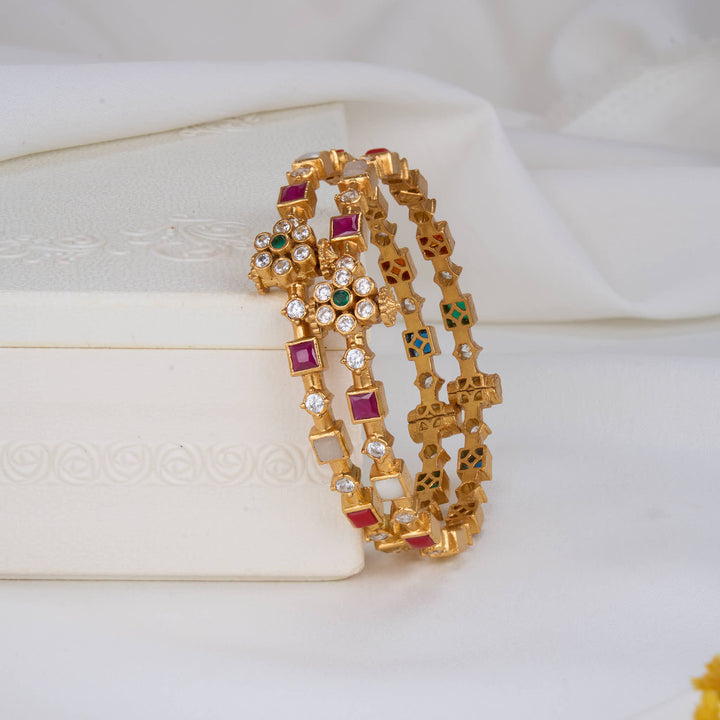 Varnika Stone Pair Bangles